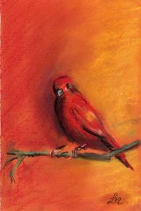 Voir le détail de cette oeuvre: l'oiseau rouge